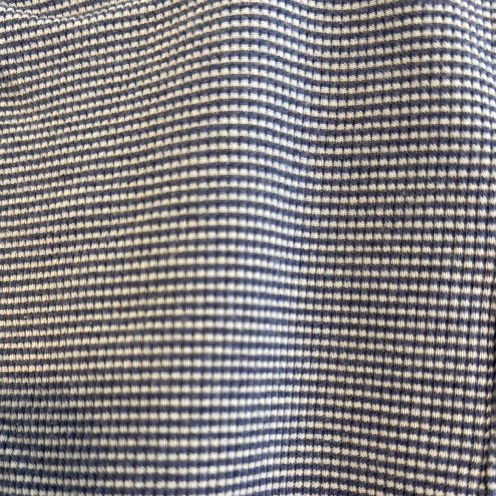 Brandy Melville Ribbed Striped Crop Tank Blue White One Size - Picture 4 of 10